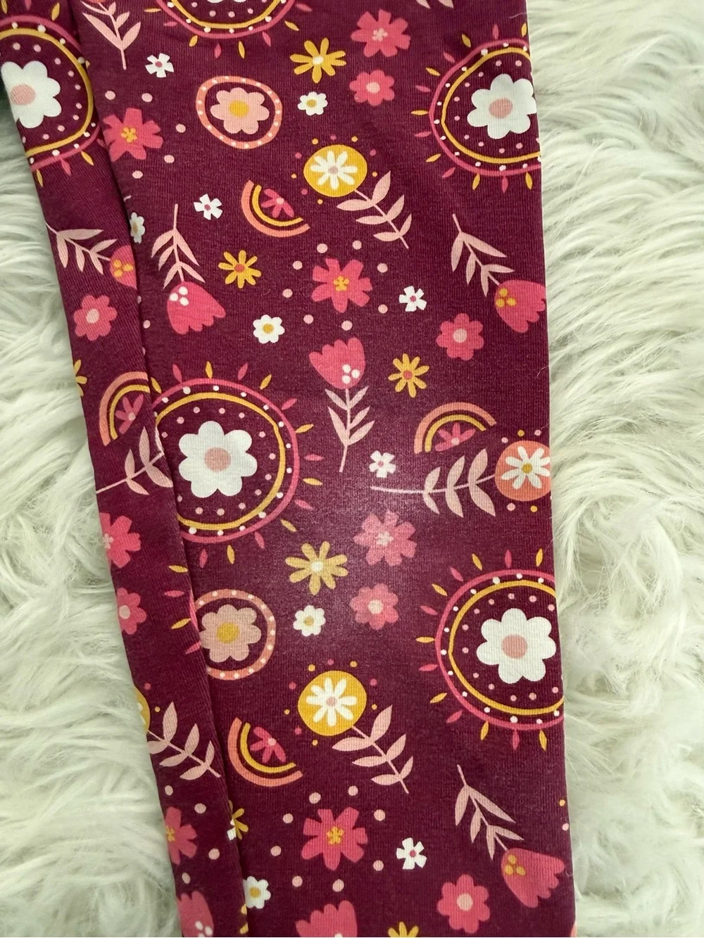 Carter's Kids Burgundy Llama Rainbow Just Be Yourself Outfit